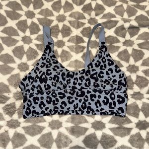 Women’s Aerie Sports Bra Cheetah Print Twist Back Size Small